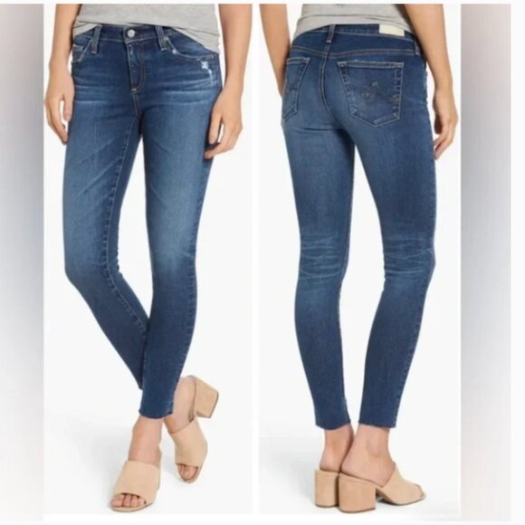 Ag Adriano Goldschmied Denim - AG Adriano Goldschmied The Legging Ankle Skinny Medium Wash Jeans |‎ Size 29R
